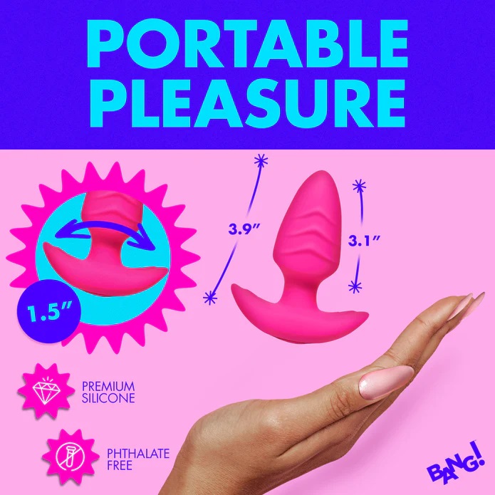 Add something more exciting to your toy bag with this rotati... Bang! - Rotating Vibro Plug - Pink photo-8