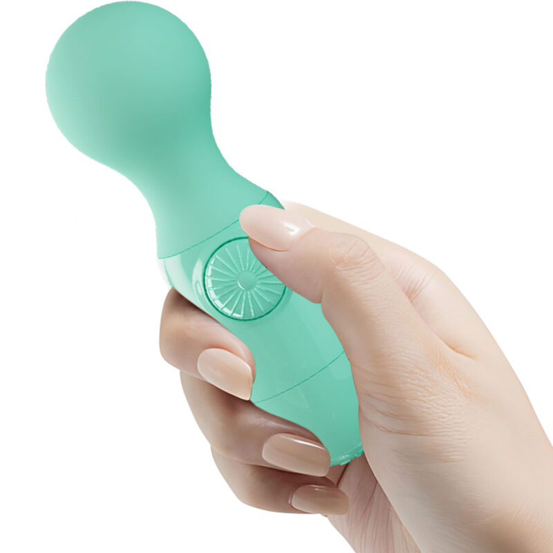 Experience the orgasmic magic of the Wonder Mini stick by Pr... Pretty Love - Little Cute Mini Massager - Green photo-2