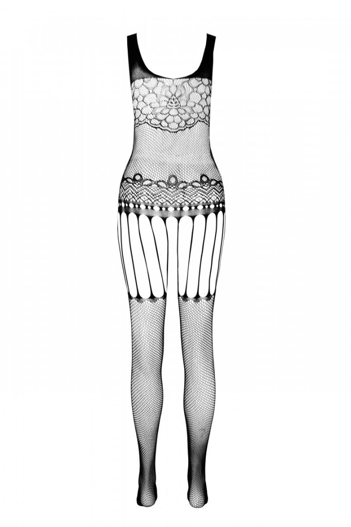 Sexy bodystocking that perfectly fits the figure, emphasizin... Passion - Eco Bodystocking BS001 - Black photo-6