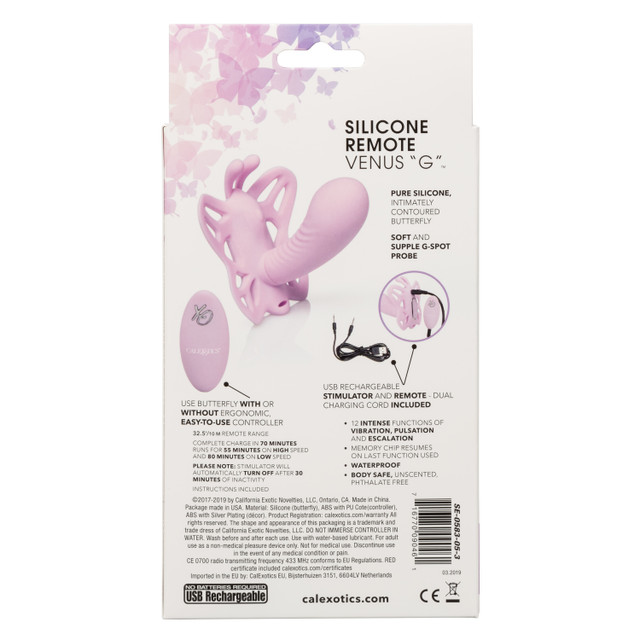 Prepare to be thrusted into a world of full-contact stimulat... CEN - Venus G Butterfly Vibrator - Purple photo-7