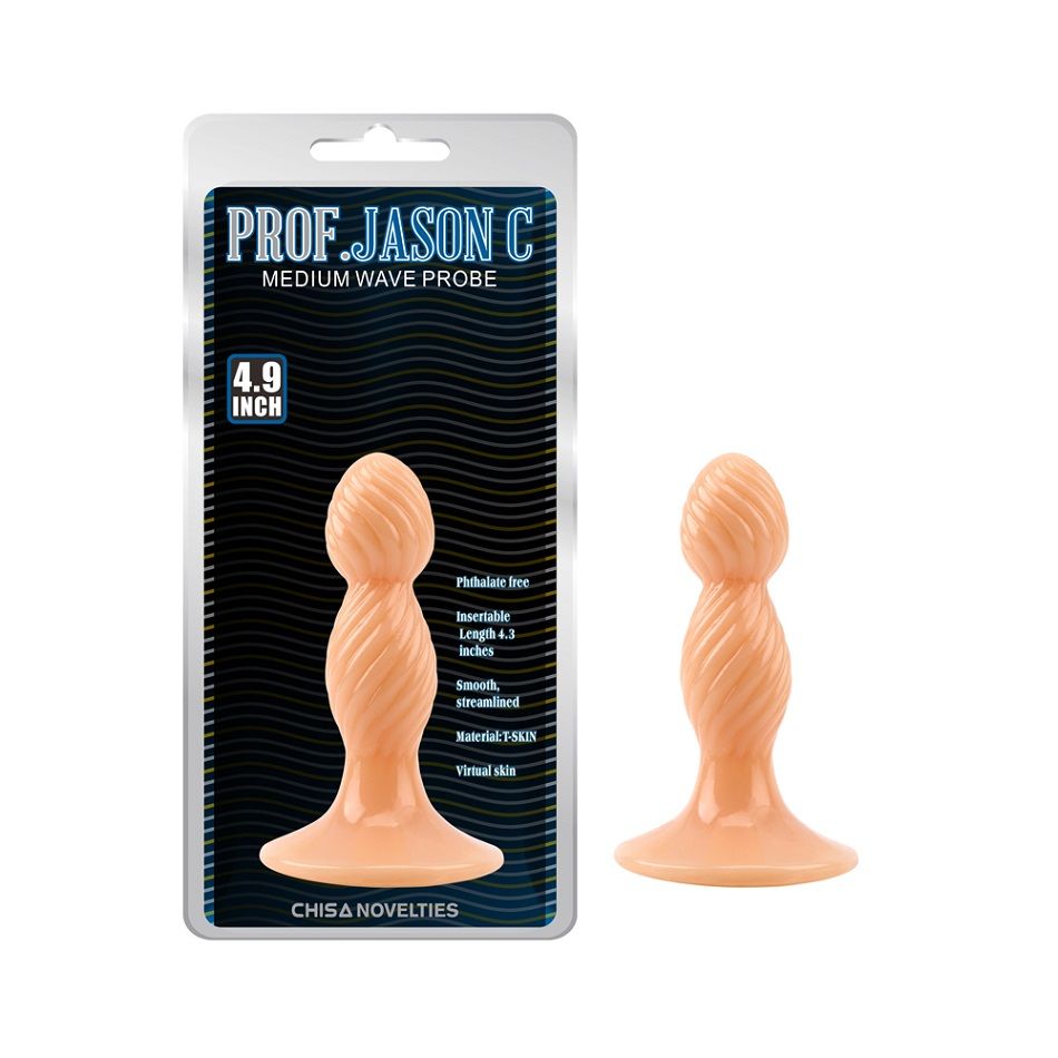 Phathalate Free, Anal Train.
Material:T-Skin
Product Size:1... Chisa - Anal Medium Wave Probe 4.9″ photo-5