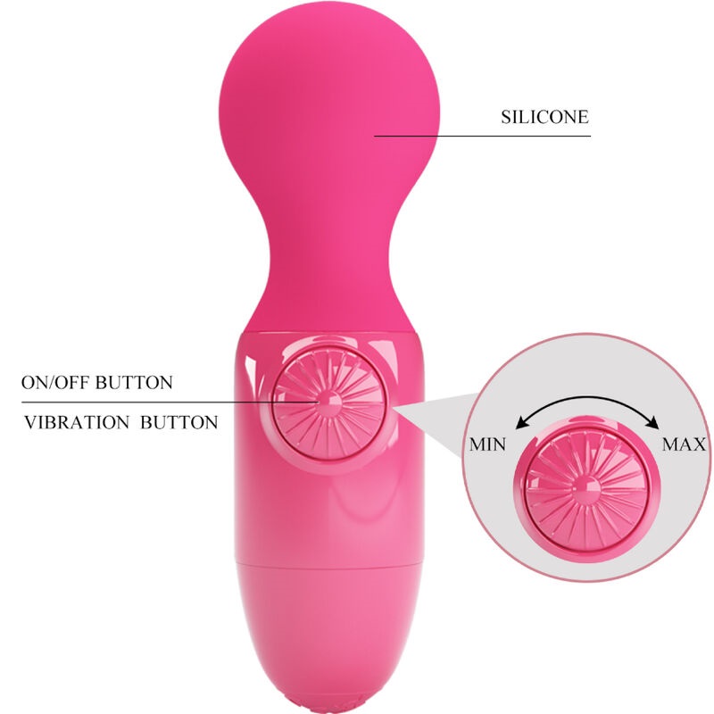 Experience the orgasmic magic of the Wonder Mini stick by Pr... Pretty Love - Little Cute Mini Massager - Pink photo-6