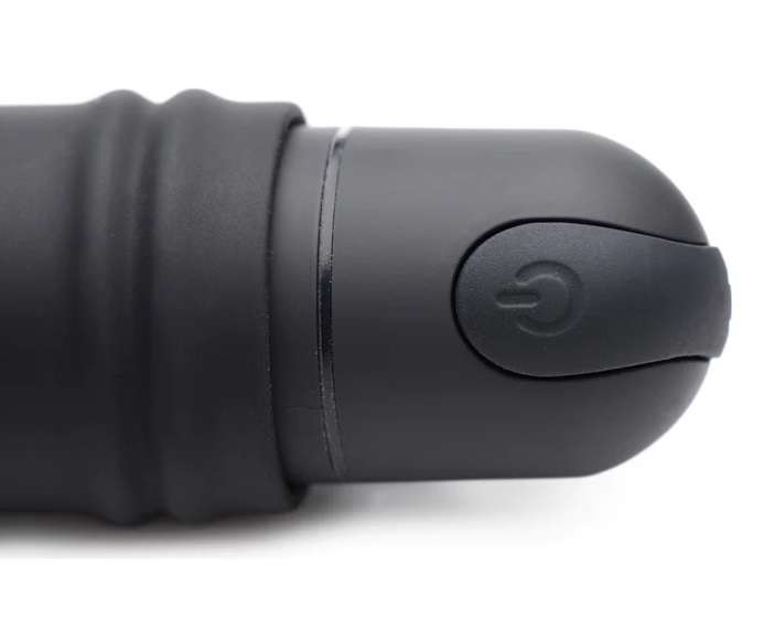 This extra large vibrating bullet features an extended body ... Bang! - XL Bullet w Swirl Sleeve - Black photo-7