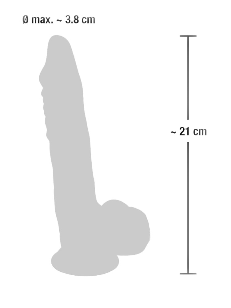 An impressive dildo!
The exciting, realistic Medical Silicon... Medical Silicone - Dildo w Balls 21cm photo-7