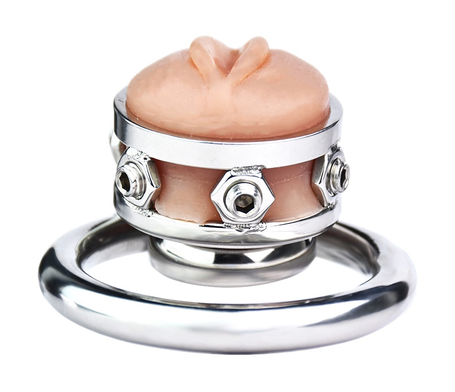 Ring: 304 Stainless steel
Cage size: 1.3*3cm
Ring inner diam... FAAK - Pussy Chastity Cage 45mm photo-3
