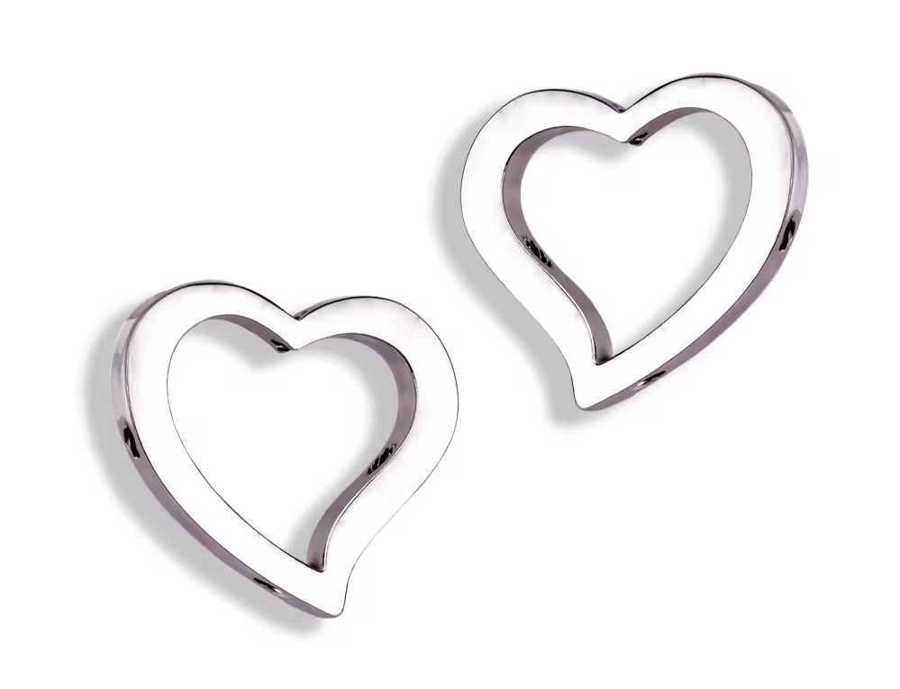 Material: 304 Stainless steel
Inner ... FAAK - Heart Nipple Clamps - Silver photo-3