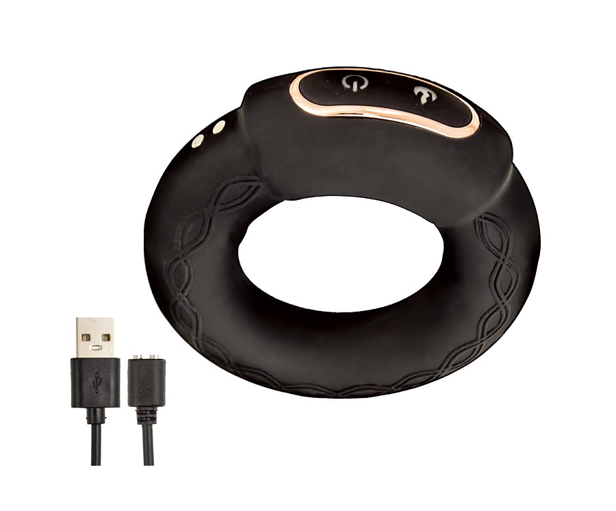 The Nasstoys Cock Power Heat-Up Cock Ring is a fusion of ple... Nasstoys - Cock Power Heating Vibro Ring - Black photo-2