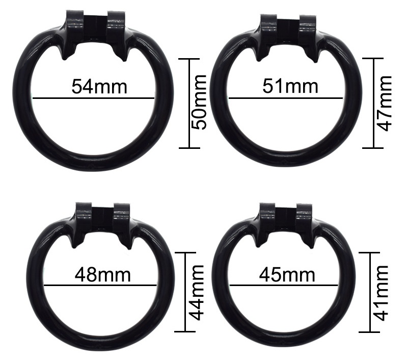 Total high: 110mm &... FAAK - Long Dolphin Chastity Cage - Clear photo-6