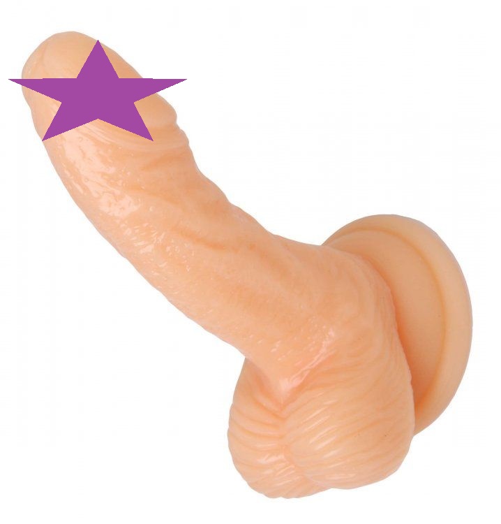 It is not the size that counts, it is how you use it, and th... Frisky - 4" Silicone Curvy Suction Cup Dildo - Flesh photo-2