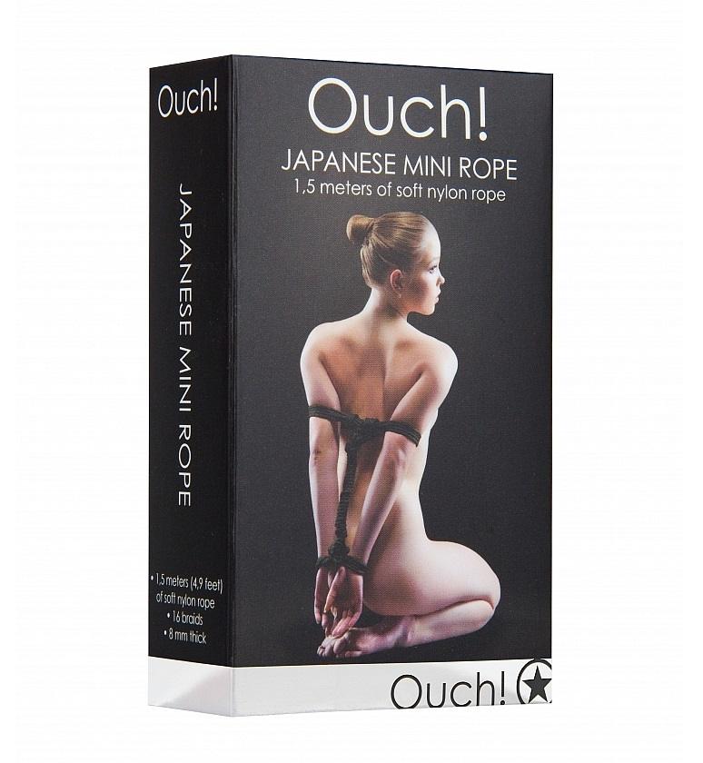 Have you been fantasizing about a sexy game with you for the... Ouch - Japanese Mini Rope 1.5m - Black photo-3