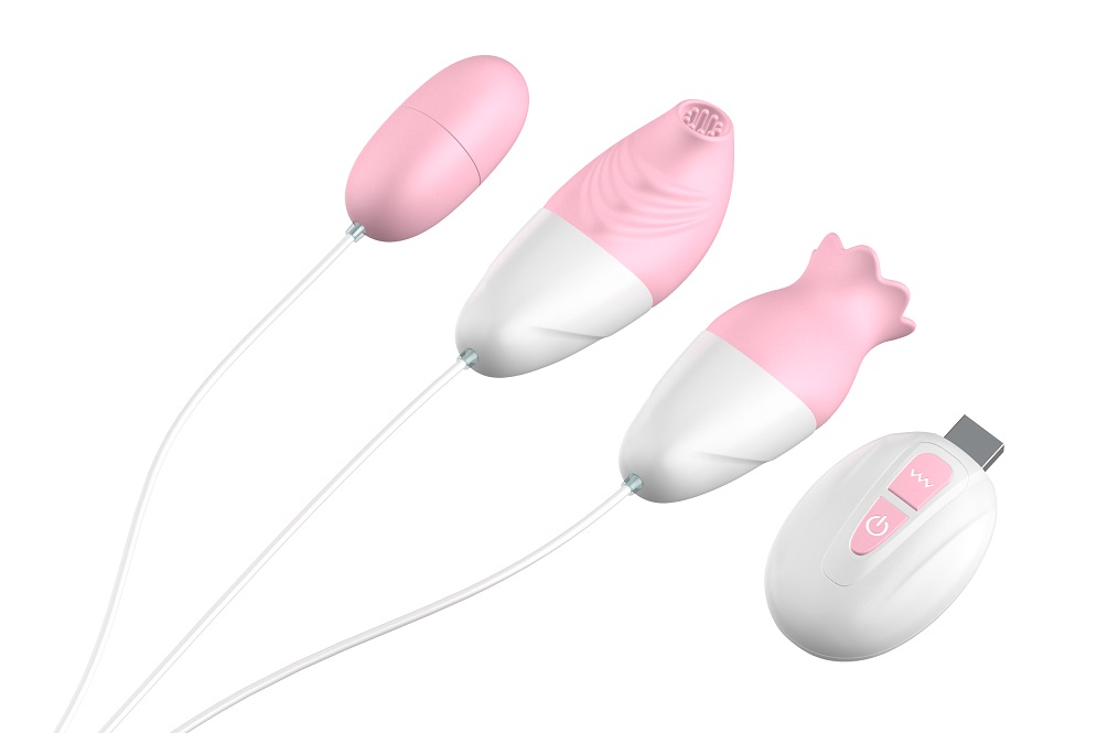 It is a 3-in-1 vibrating vibrator set that combines a mini v... Secwell - Cupid Arrow Egg Vibrators - Pink photo-4