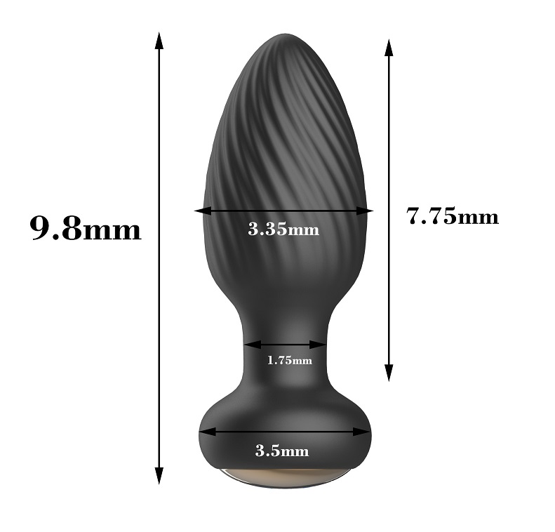 Funejoy Ultimate Anal Plug Training uses 100% silicone f... Secwell - Climax Light Thrusting Plug - Black photo-6
