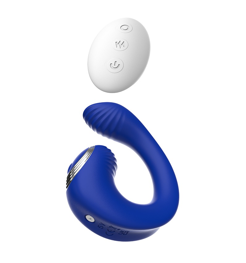 9 Vibration Patterns, Rechargeable, Waterproof IPX6.
Materi... Chisa - Meteor G-Spot Vibrator - Blue photo-4