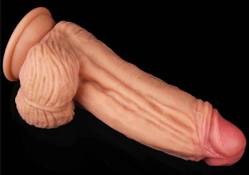 Built to deliver the most lifelike satisfaction, Love Toy Ki... Lovetoy - 10" Dual Layered King Sized Cock - Flesh photo-16