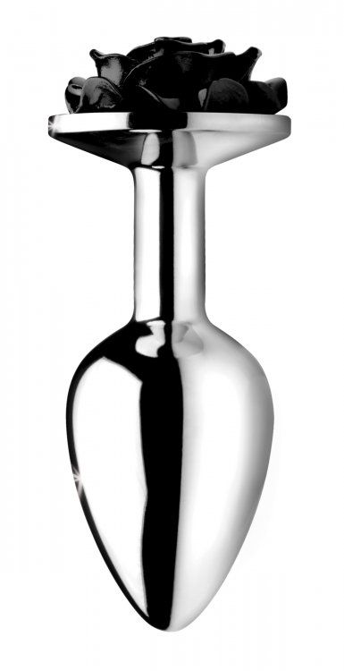 Beautify your booty with this darkly stunning rose! Featurin... Booty Sparks - Rose Butt Plug M-size - Black photo-3