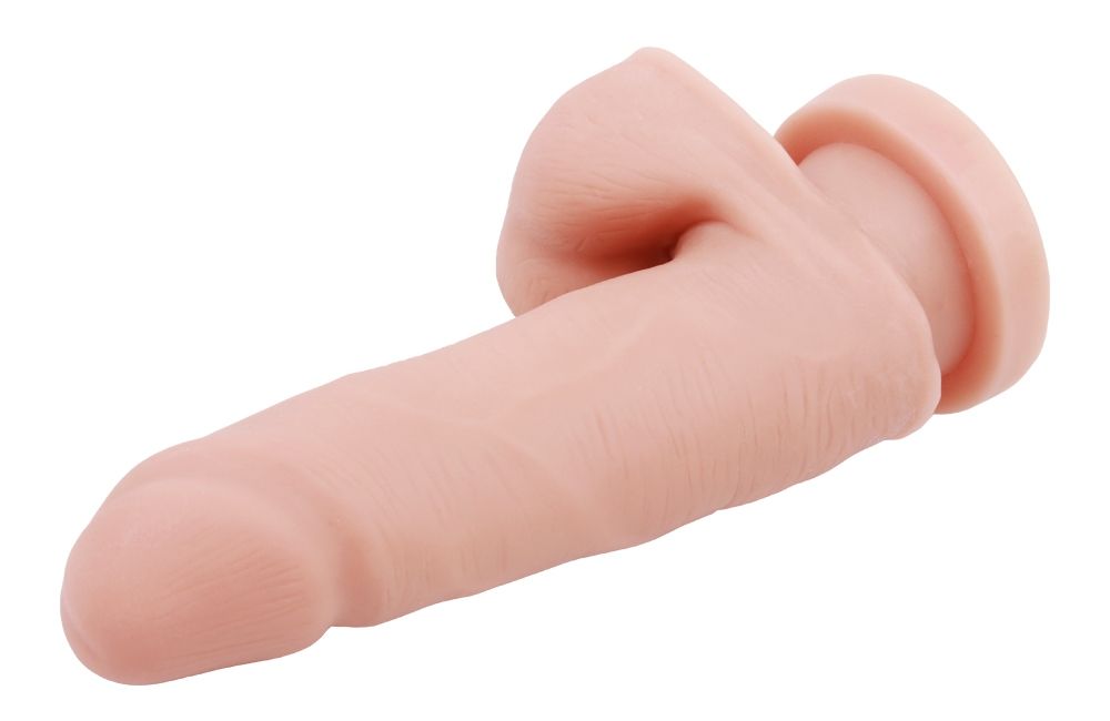Anti-bacterial, Better-thanreal, Flexible Spine, Dual Densit... Chisa - Glad Eye Dual Density Dildo - Flesh photo-3