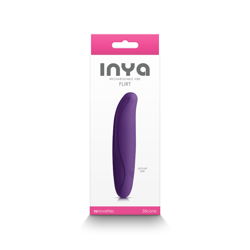 Flirt by INYA - the world's most flexible and bendable v... NS Novelties - INYA Flirt Mini Vibe - Dark Purple photo-3