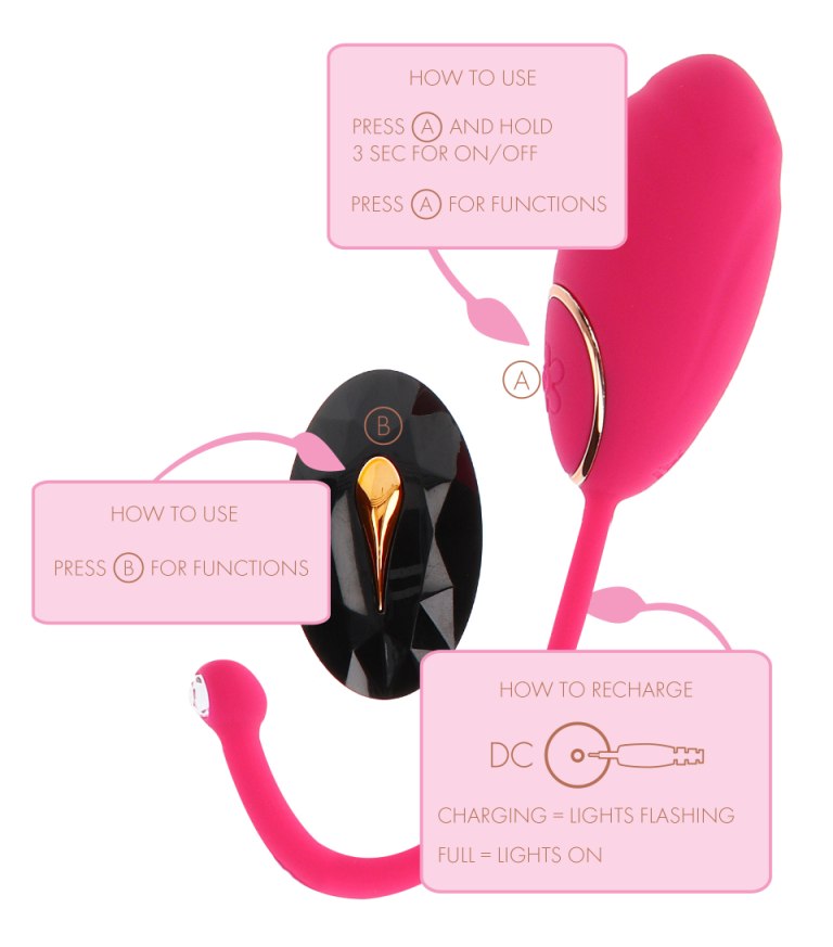 With just one silky touch IVY by TOYJOY will fulfil your des... ToyJoy - Lily Remote Egg - Pink photo-7