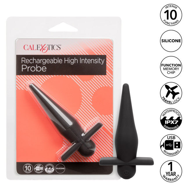 Indulge in pure pleasure with our incredibly powerful Rechar... CEN - High Intensity Vibro Plug - Black photo-9
