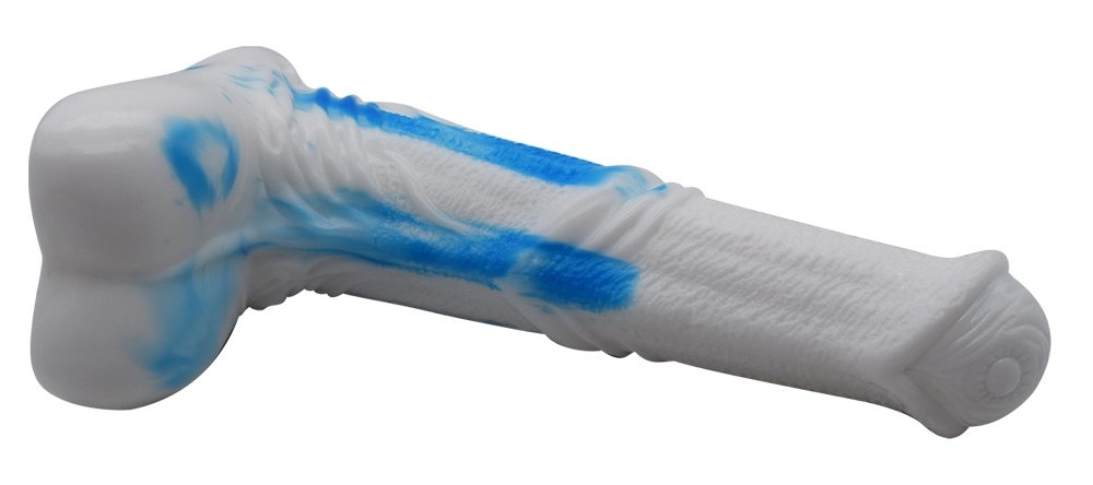 Huge horse dildo &n... FAAK - Horse Dildo - White/Blue photo-8
