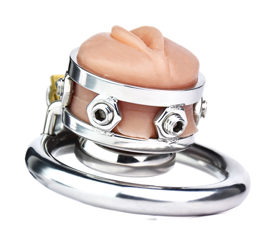 Ring: 304 Stainless steel
Cage size: 1.3*3cm
Ring inner diam... FAAK - Pussy Chastity Cage 45mm photo-4