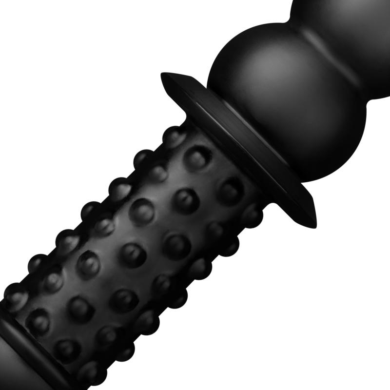 This double sided dildo is not for the fainthearted! Through... BUTTR - Akimbo Double Dildo - Black photo-4