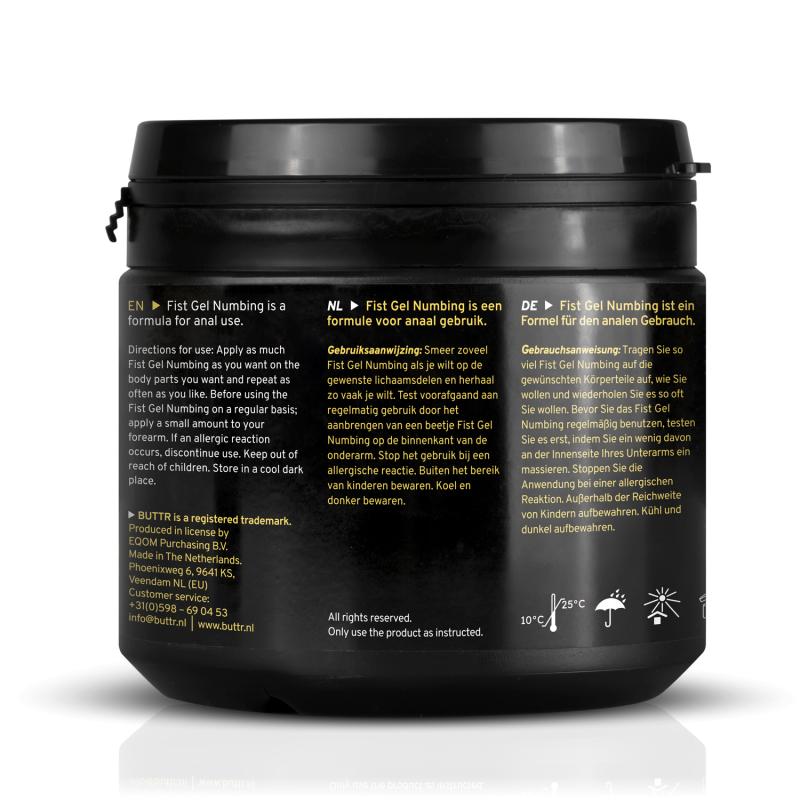 Introducing the numbing lubricant from BUTTR. Perfect for an... BUTTR - Numbing Fisting Gel - 500ml photo-4