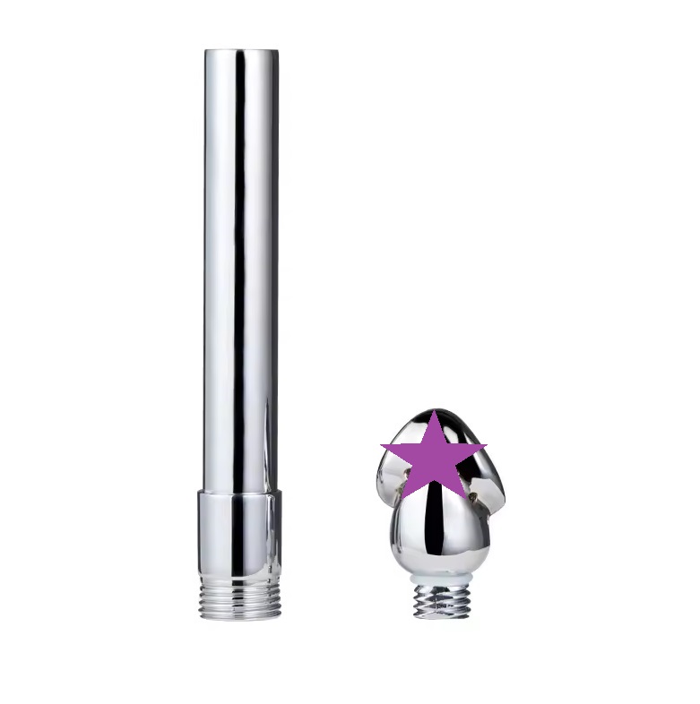 Metal glans anus irrigator enema and back court cleaner
Mat... MT - Glans Anal Enema Shower - Silver photo-2