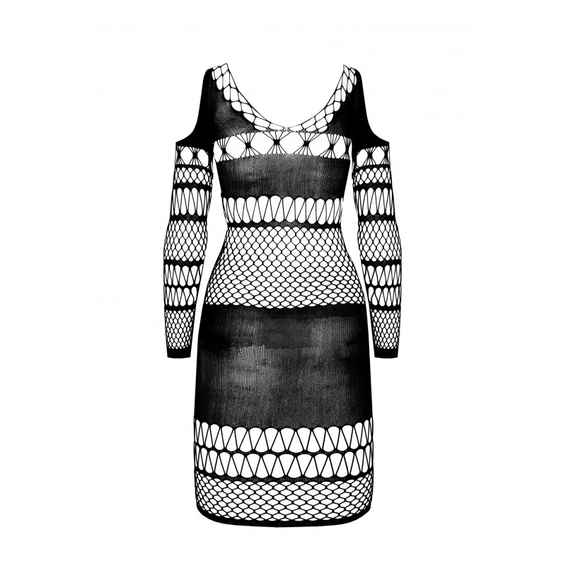 Sexy dress that perfectly fits the figure, emphasizing femin... Passion - Dress BS105 - Black photo-4