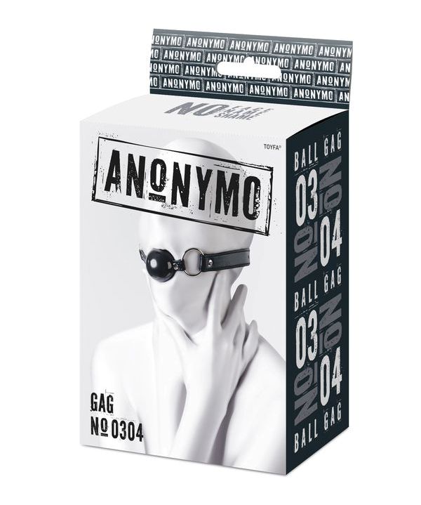 The best remedy for chatter in bed is a stylish and daring g... Anonymo - Ball Soft Gag - Black photo-9