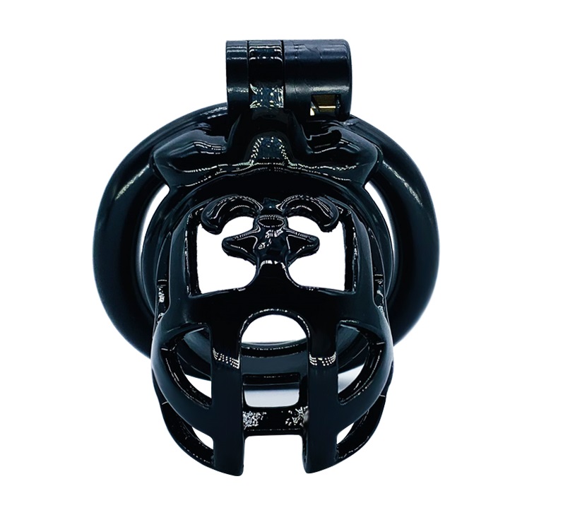 Total high: 50mm &nb... FAAK - Resin Chastity Cage 97 - Black photo-6