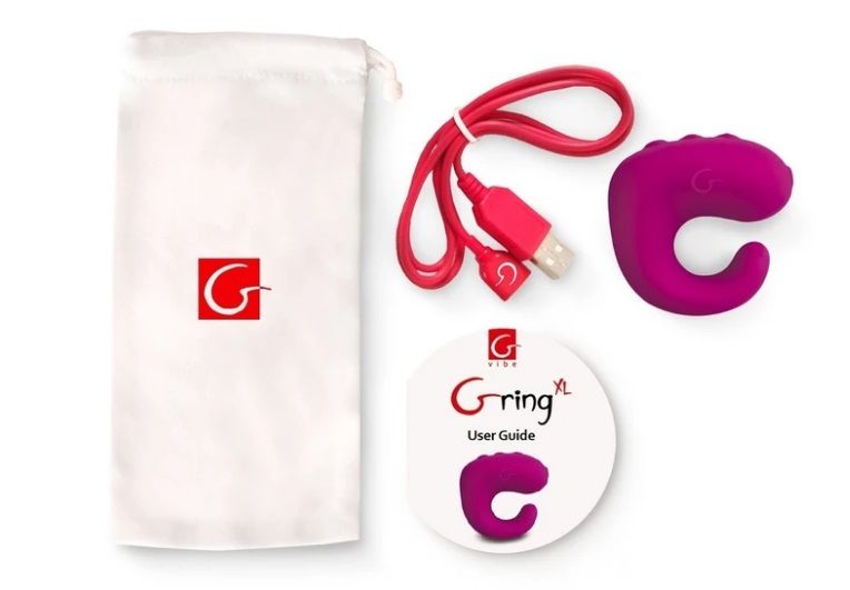 GringXL is an exciting combination of finger vibrator and re... Gvibe - Gring XL - Raspberry photo-11