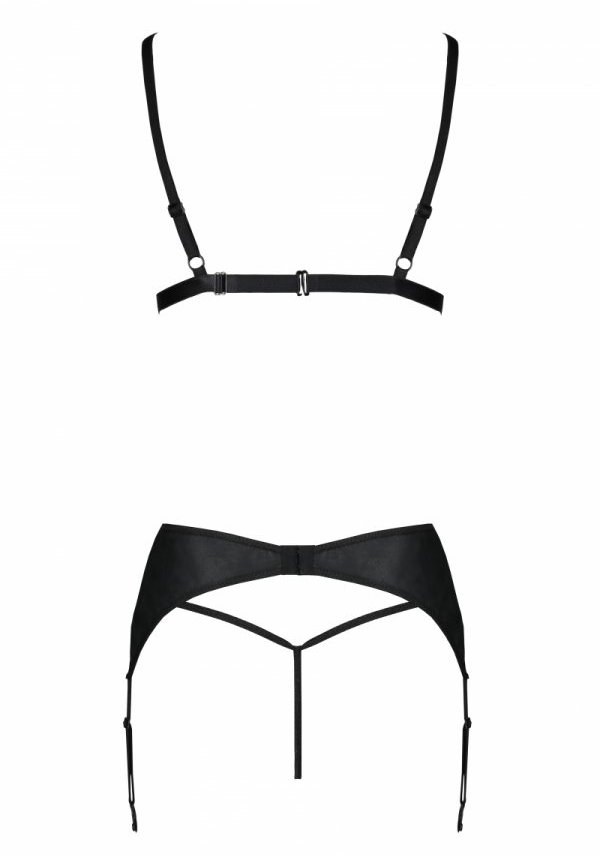Sexy, stimulating imagination. The bold cut of the bra empha... Passion - Miley Set - Black - L/XL photo-6