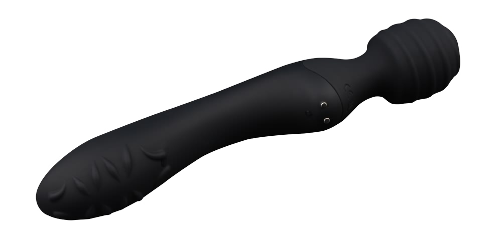 Dual-ended, 8 Frequency Vibrations, Magnetic USB charger, Su... Chisa - Dual-Ended Ultimate Wand - Black photo-6