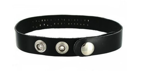Identification collars! Made of black leather, with four sna... Strict Leather - Leather ID Collar Submissive - Black photo-2