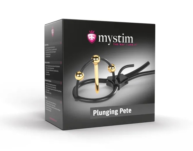 The tip isn’t the limit: Plunging Pete really takes Electric... Mystim - Plunging Pete E-Stim Corona Penis Strap photo-5
