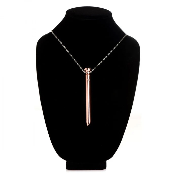 Dare to wear your favorite vibrator right around your neck! ... Charmed - 7X Vibro Necklace - Rose Gold photo-8