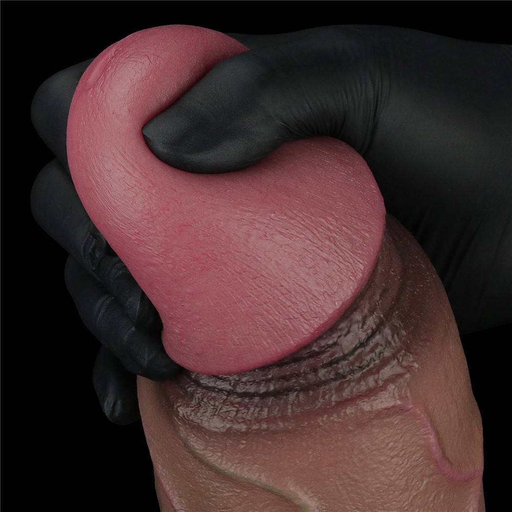 Built to deliver the most lifelike satisfaction, Love Toy Du... Lovetoy - 12" XXL Dual Layered Cock - Brown photo-3