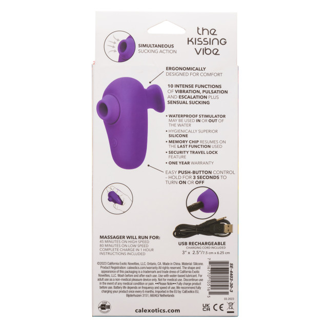 Introducing the Neon Vibes The Kissing Vibe, a handheld mass... CEN - Neon Kissing Stimulator - Purple photo-13