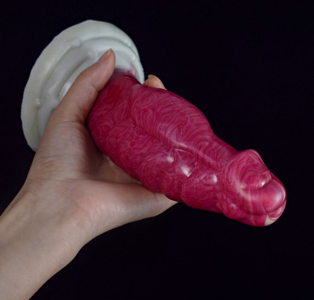 Realistic glans, extra thick dildo / butt plug. Soft and com... FAAK - Thick Glans Dildo - Hellfire photo-5