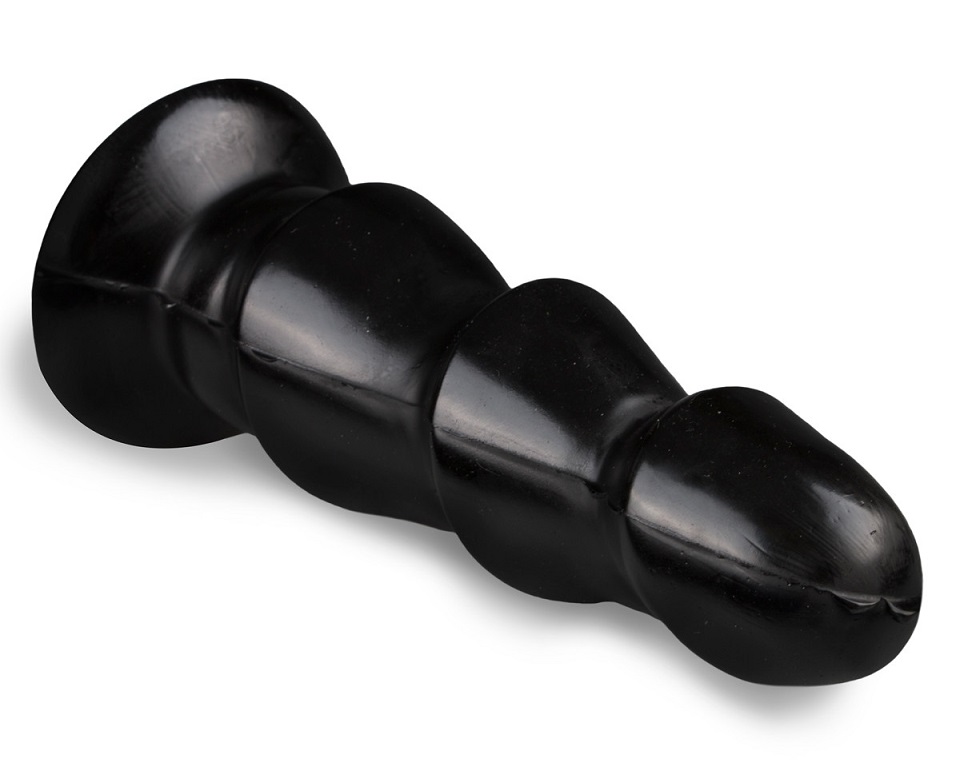 This anal dildo from All Black comes in three parts which al... All Black - 3 Waves Dildo 17cm - Black photo-3