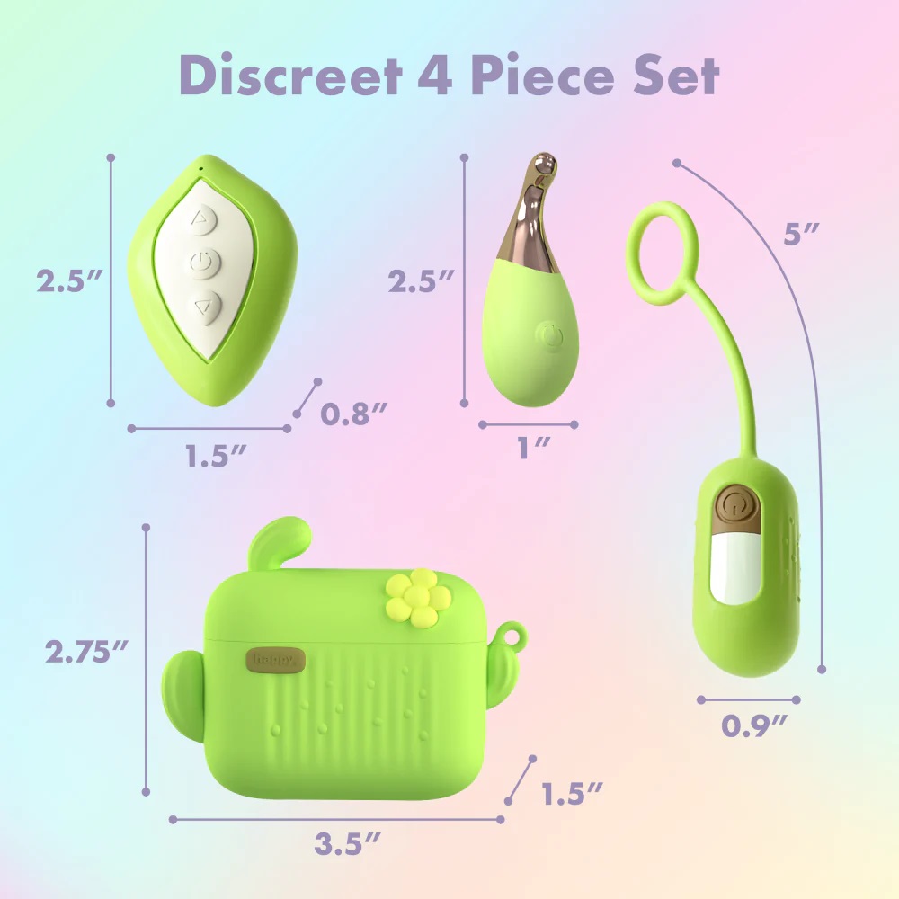 Blooming Bliss is filled with a world of fun surprises! This... Play With Me - Blooming Bliss Vibro Wand & Egg - Green photo-8