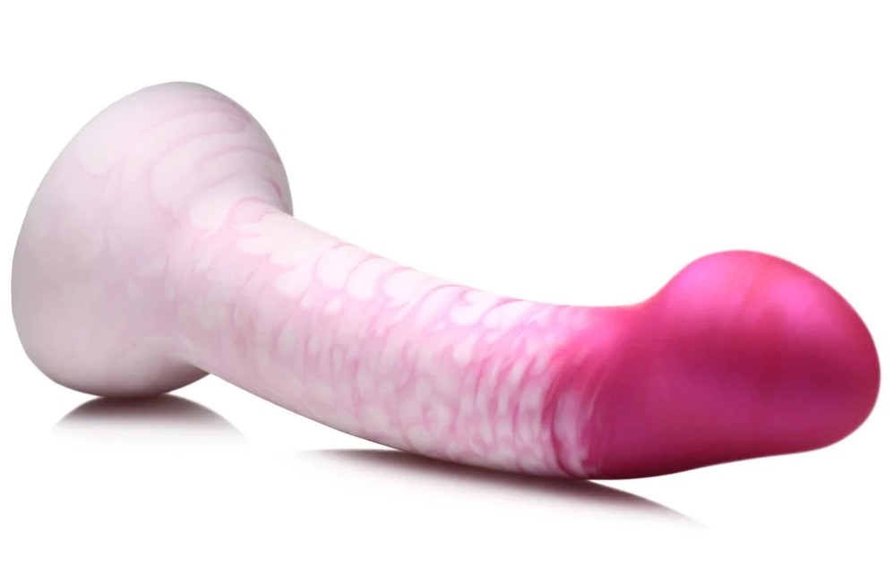 These sweet swirls of purple color dancing with the white ar... Strap U - G-Swirl Dildo - Pink photo-3