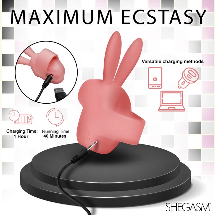 This Sucky Bunny Clit Stimulator is the cutest addition to y... Inmi - Shegasm Sucky Bunny Clit Stimulator - Pink photo-5