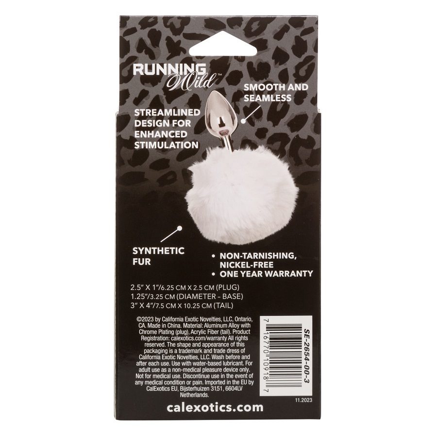Play free with the Running Wild Bunny Tail, a sleek and soph... CEN - Running Wild Bunny Tail Plug - White photo-7