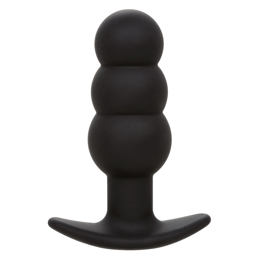 Immerse yourself in exhilarating pleasure with the Rock Bott... CEN - Rock Bottom Beaded Vibro Plug - Black photo-3