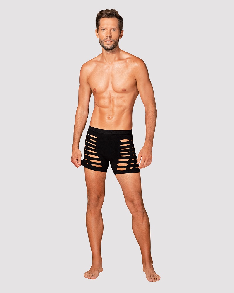 A spicy and delightful evening on the horizon? We have an ex... Obsessive - M104 Boxers - Black - S/M/L photo-4