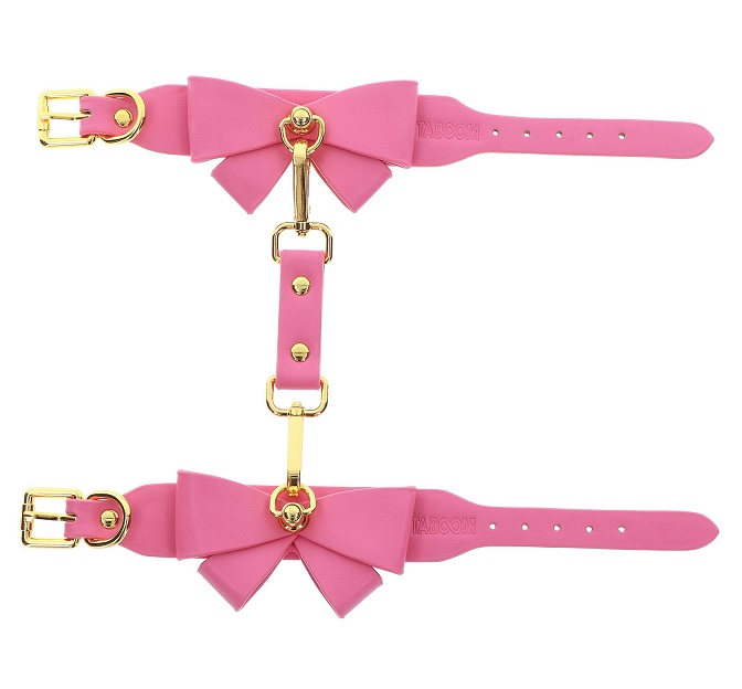 Add a touch of cuteness and sexiness to your bondage collect... Taboom - Malibu Wrist Cuffs - Pink photo-3