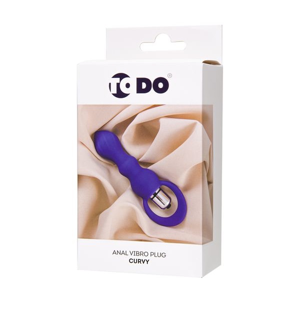 Brilliant This toy is the night decoration. A miniature size... ToDo - Curvy Vibro Plug - Purple photo-8