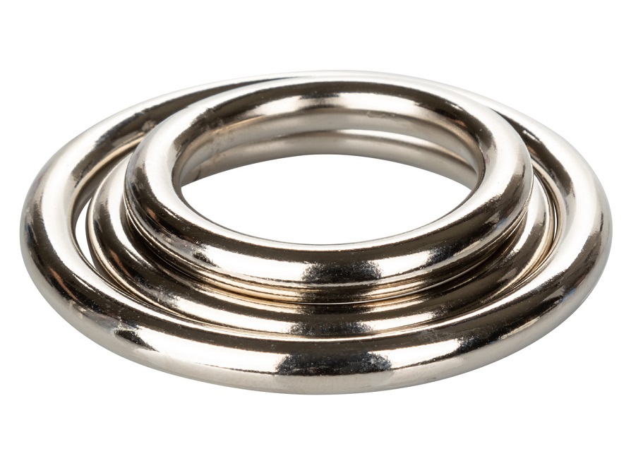 Intensify your orgasmic experiences with the Silver Ring 3 P... CEN - Metal Rings 3 pcs Set - Silver photo-2